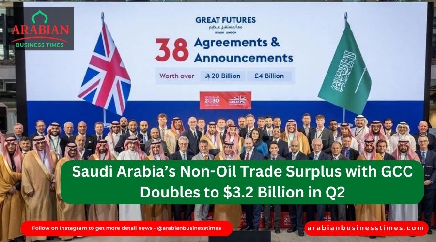Saudi Arabia’s Non-Oil Trade Surplus with GCC Doubles to $3.2 Billion in Q2